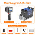 CENLIRO 12.7/25.4mm Handheld Inkjet Printer Portable Coding Machine for Expiry Date Batch QR Bar Code Logo Quick Dry Ink