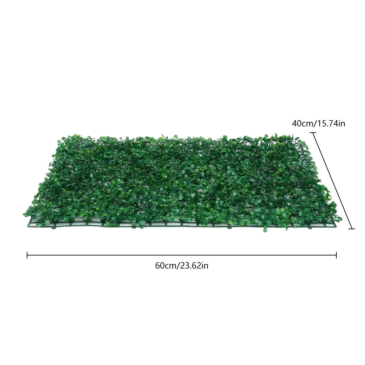 12-Piece Artificial Boxwood Hedge Panels, 60 × 40 cm