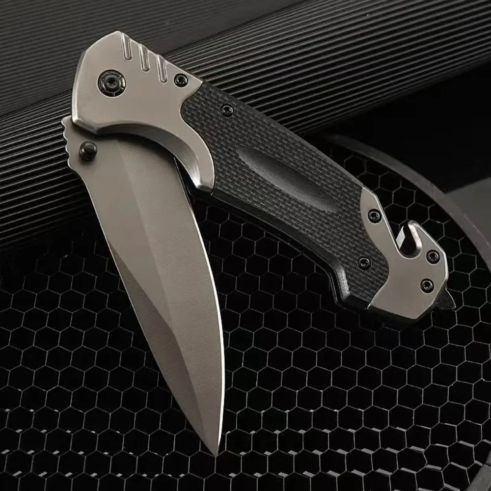 Folding Knife Outdoor Stainless Steel Pocket Knife Carry Folding Knife Fruit Knife Camping Portable High Hardness Sharpness