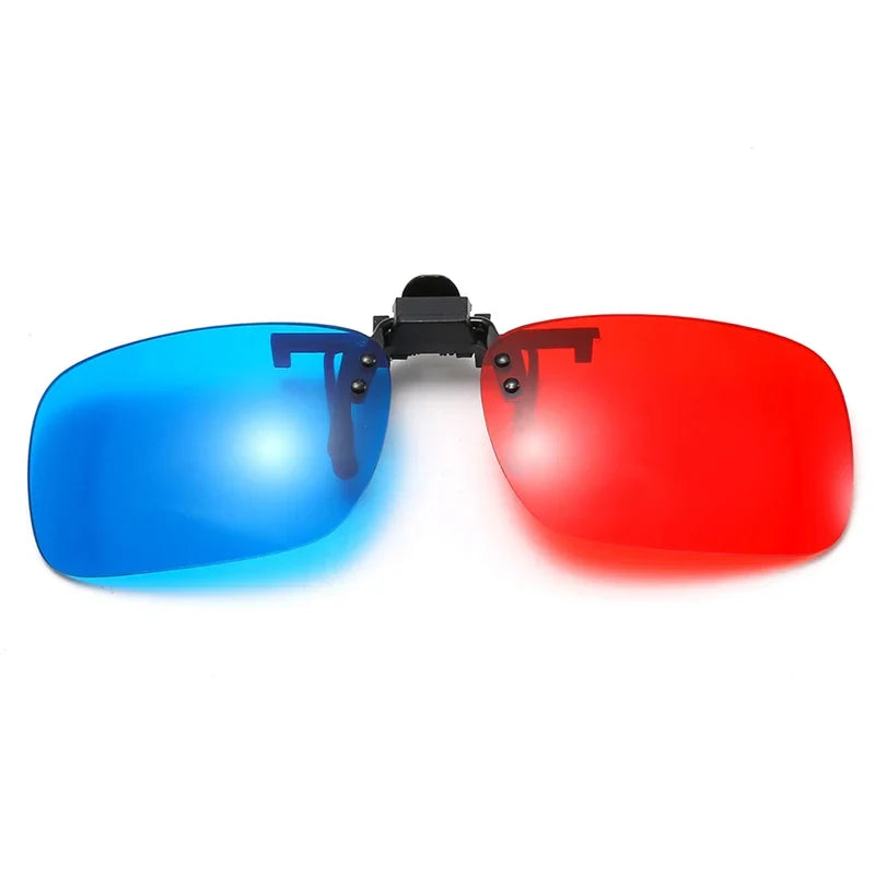 Red Blue Green 3D Glasses Black Frame For Dimensional Anaglyph Movie TV Glasses For 3D Movies