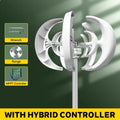 US Delivery 5000W Vertical Turbine 12V/24V Low-Noise Household 220V With Free Charging Controller