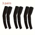 3Pairs Breathable Sun Protection Sleeves UV Protective Gear for Outdoor Adventures Sports And Driving