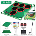 Golf Game Play Set Portable Golf Chipping Game Cornhole Game With Balls Putting Mat Putter Indoor Outdoor Putter Target Golfers