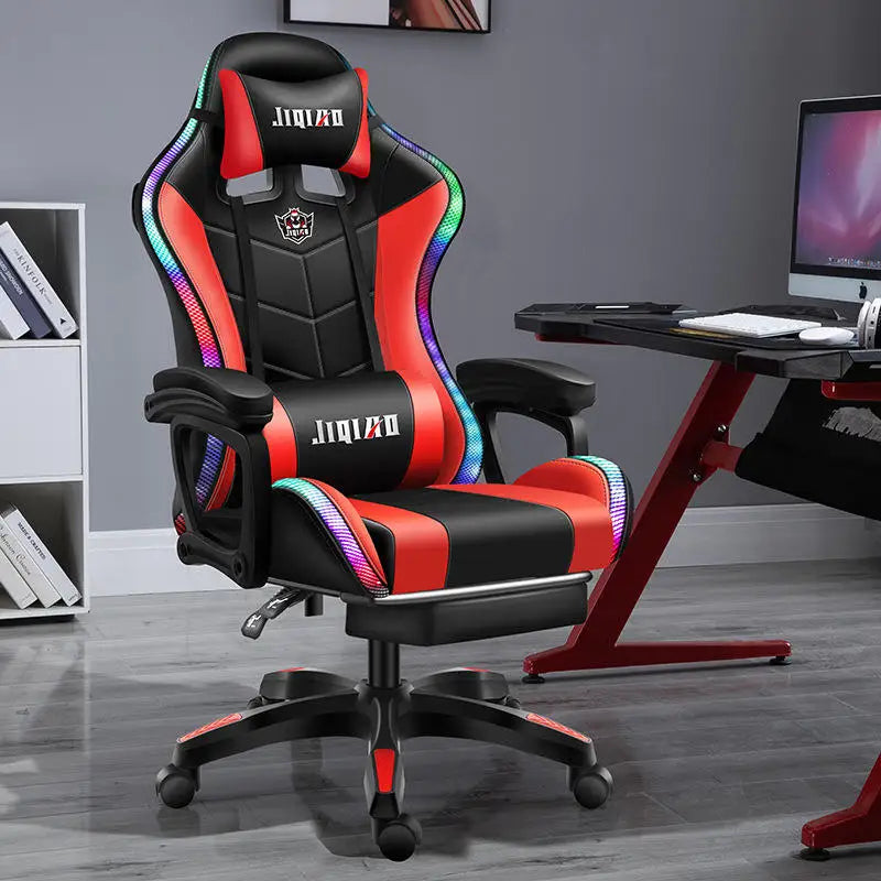 Comfortable Economic Office Home  Backrest Reclining Lift Computer Gamer Led Gaming Chair