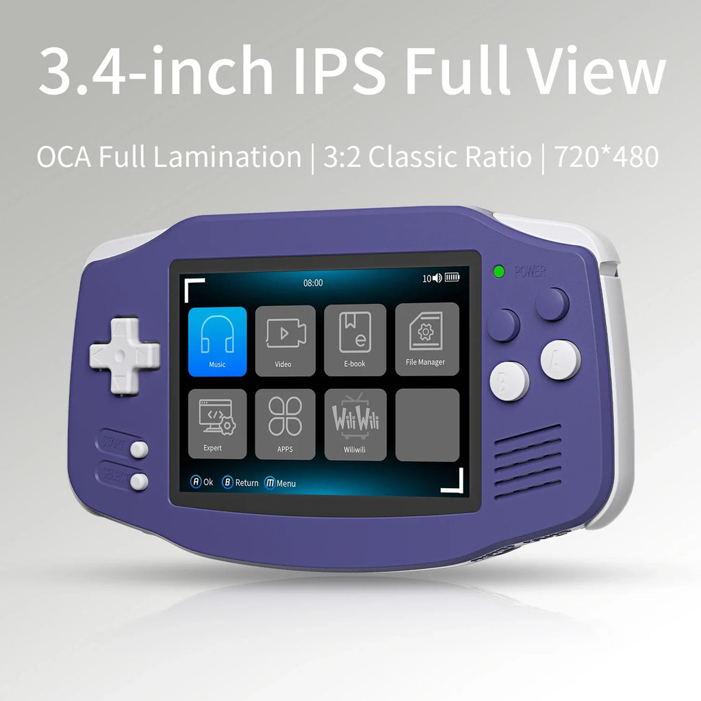 ANBERNIC RG34XX Retro Handheld Game Console 3.4''IPS Screen Linux System HDMI Output Classic Remake Game Player Sentimental Gift