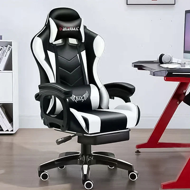 Silla Recliner Speaker Gamer Racing Computer Game Chair Gaming Chair with Footrest Pink Anime Massage Sound Office Chair 1pcs