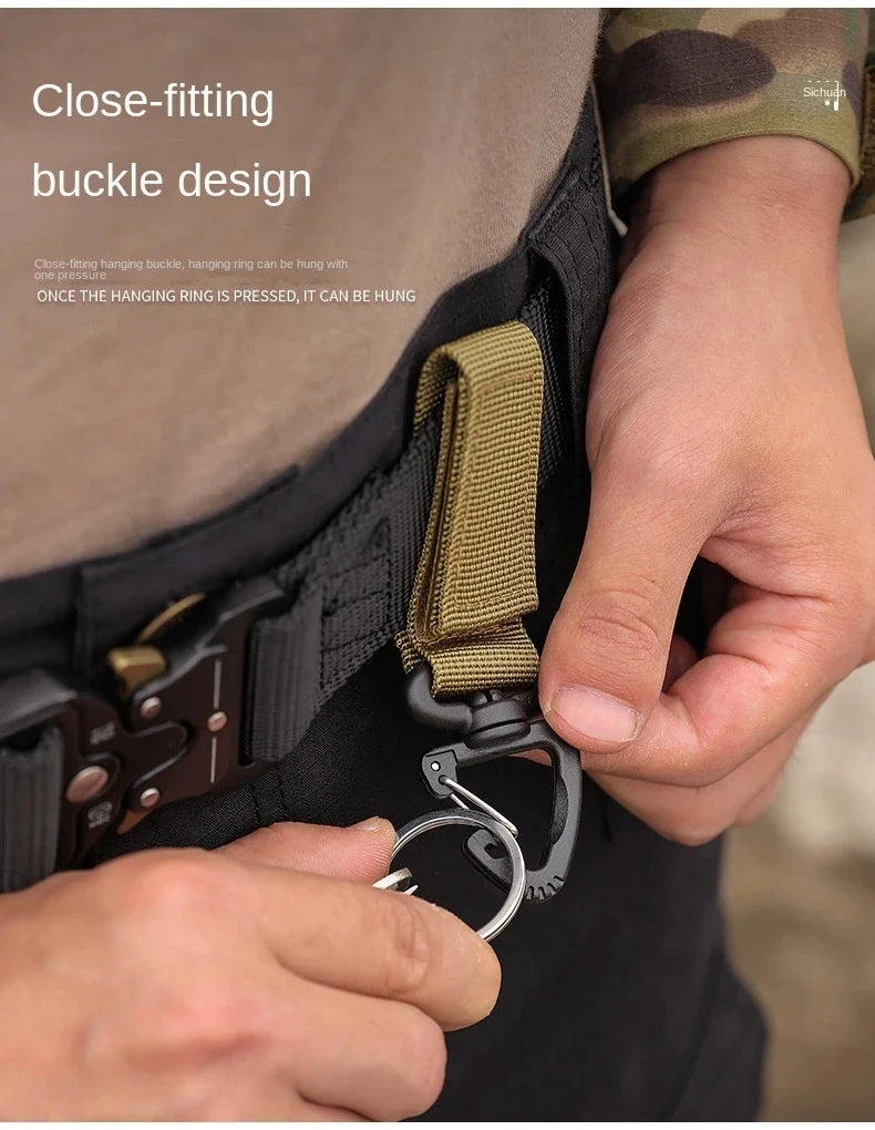 MOLLE Webbing Clip and Hanging Hook, Nylon Strap, 10 cm
