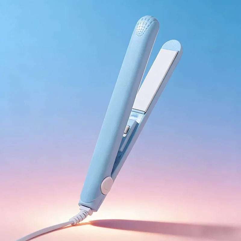 Mini Hair-Straightener Curly and Straight Hair Supplies Thermostatic Electric Ceramic Curling Iron National Standard Double Flat