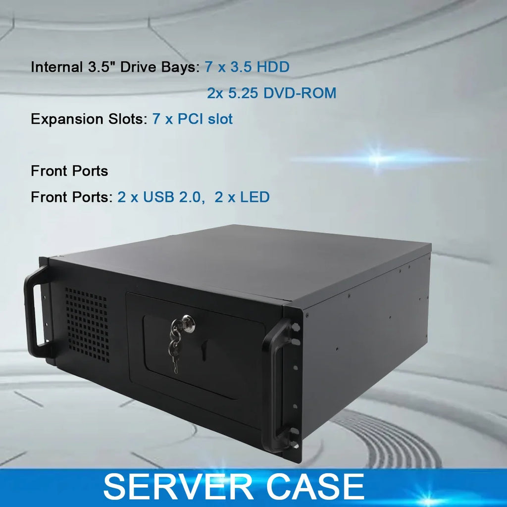 Desktop computer 4U server Industrial control workstation Main box 7 Hard disk Full tower multi-disk chassis