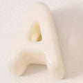 20pcs Beige Acrylic Large Hole Letter Loose Beads DIY Necklace Bracelet Mobile Phone Chain Bag Pendant Jewelry Accessories
