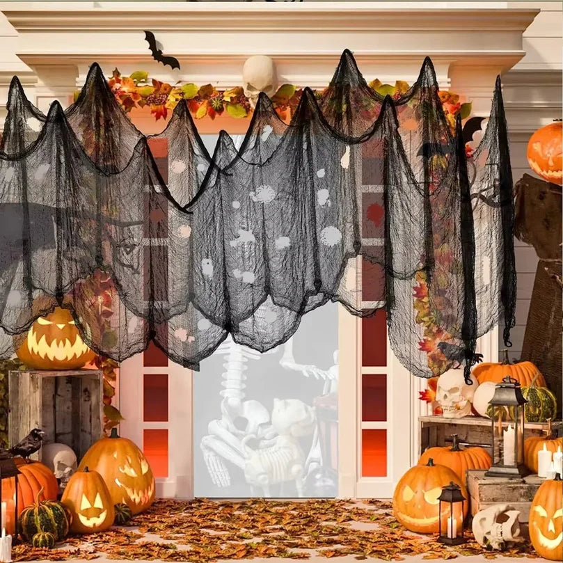 Halloween Gauze Cloth Decoration, 183 x 76cm, 4 Colors