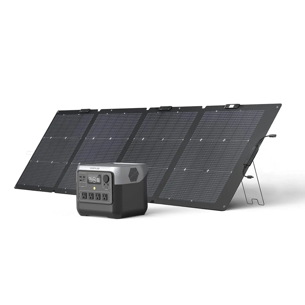 800W Surge 1600W Portable Solar Generator, LiFePO4 768Wh Power Station With 4 AC Outlets & 220W Solar Panel, Customized