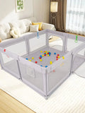 Baby Fabric Playpen, Portable Activity Center with Mesh Sides