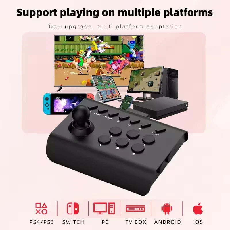 Arcade Gamepad Bluetooth Controller For Switch PS4 PS3 Mobile Android IOS iPhone PC TV Joystick Wireless Gaming Control Game Pad