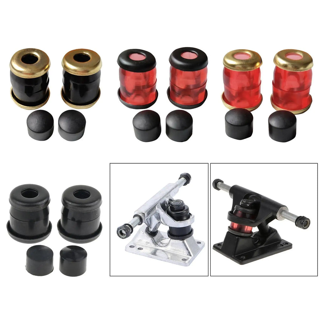 PU Skateboard Truck Bushings Soft Replacement Cylinder Conical Bushing Set for Skate Truck Upgrade