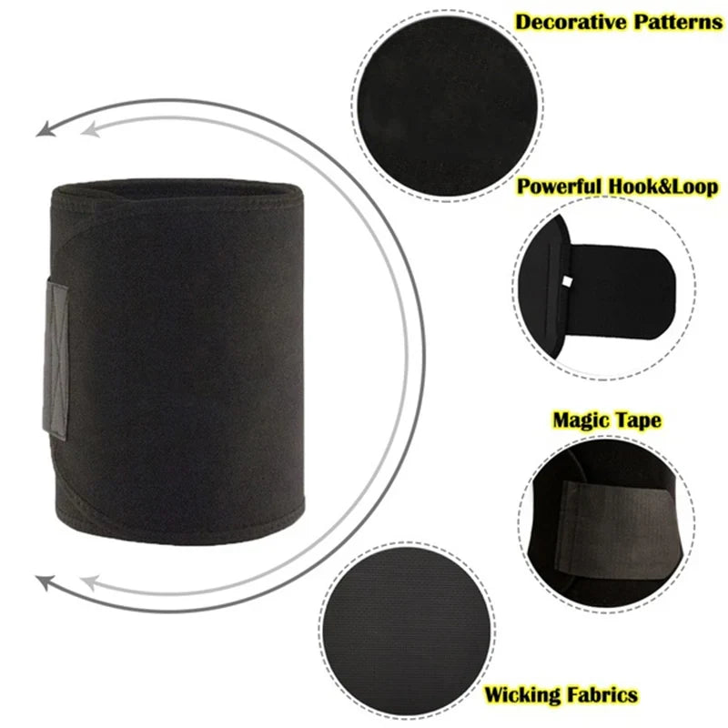 Waist Trimmer for Women Men Sweat Band Waist Trainer Corset Stomach Wraps for Weight Loss Neoprene Body Shaper Belt Shapewear