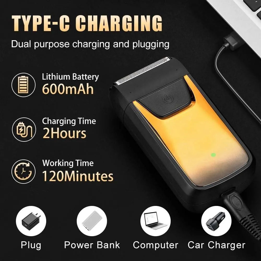 YUKU MG5812 Rechargeable Twin-Blade Men's Electric Shaver