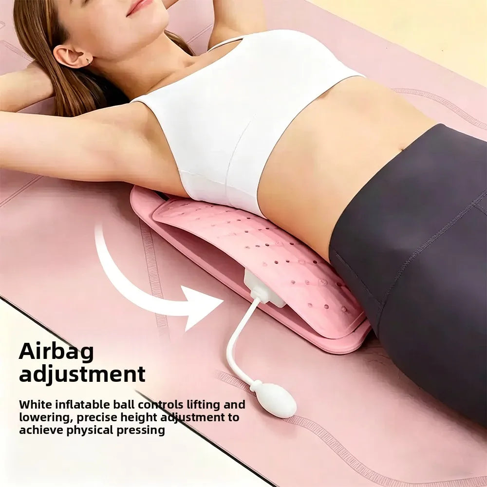 Adjustable Back Massager Airbag Waist Neck Support Massage Lumbar Cervical Muscle Relax Stretcher Posture Massager