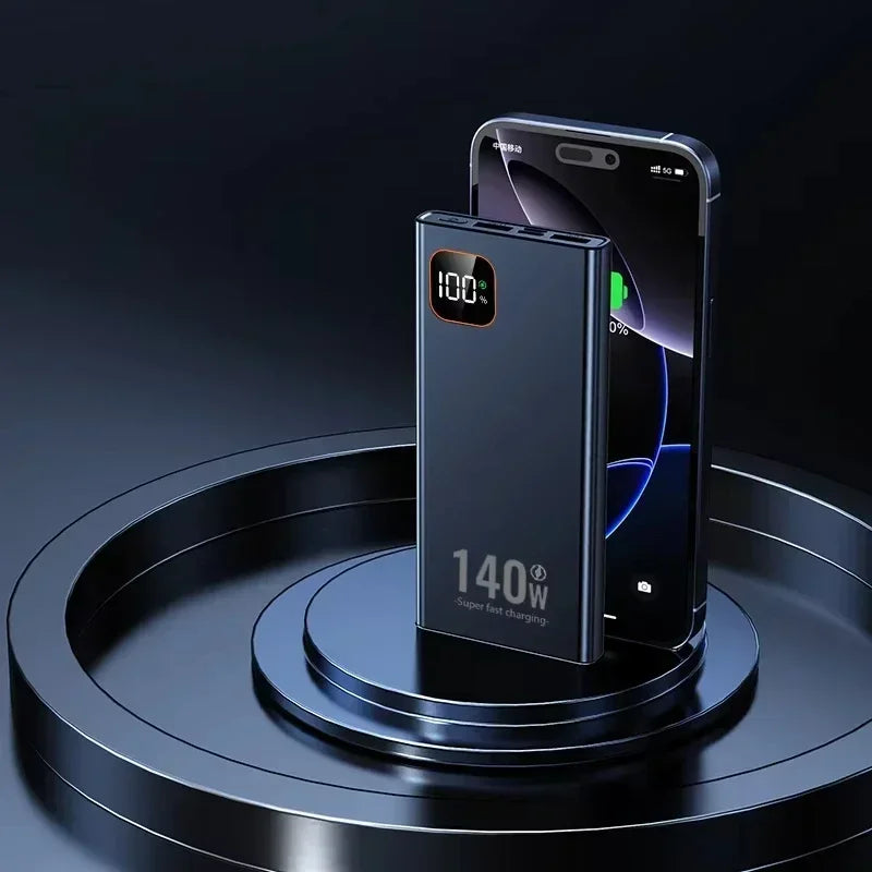 Lenovo 500000mAh CCC Power Bank Portable Large Capacity 140W Super Fast Charging Battery Charger for Xiaomi iPhone 2027NEW