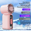 Best Selling Summer Super Mini Rechargeable Handheld High Speed Fan Powerful Wind Ultra-Quiet Fan Digital Display