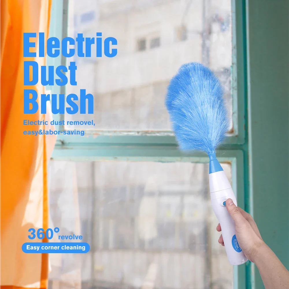 Electric Spin Feather Duste Adjustable Dust Cleaner Household Window Blinds Cleaning Brush Tool Household Helper
