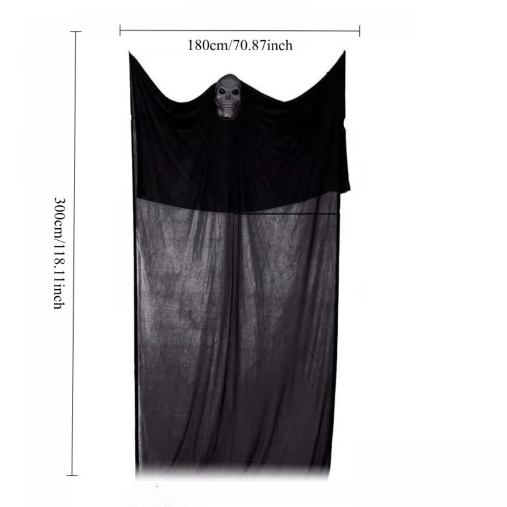 Large Hanging Ghost Mask Decoration, Cloth, Style 1-3