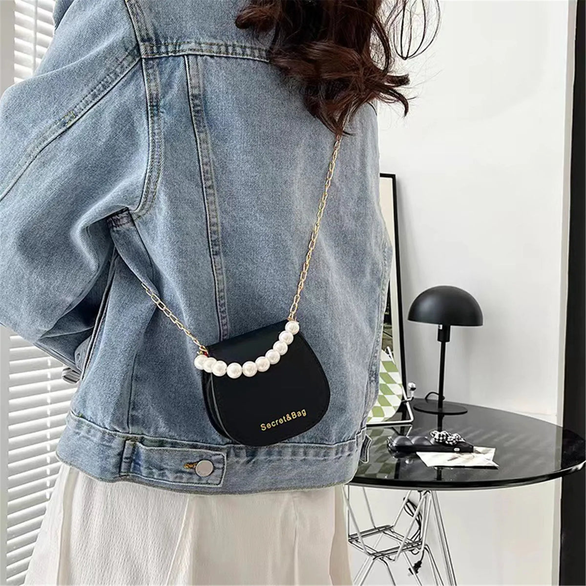 Chain Bag Rhombus Shoulder Messenger Bag Small Square Bag Elegant Mini Handbag For Party Evening Office