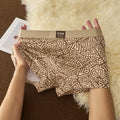 1/3 Pcs Men's Cotton Boxer Shorts Breathable Comfortable Underwear Man Printed Trendy Ethnic Retro Square Underpant Male Panties
