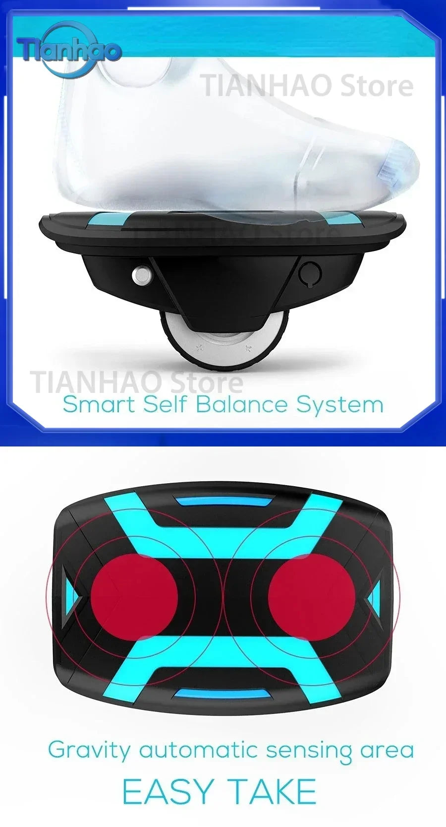 for Adults Hover Shoes 3.5 Inch Balance Scooter Electric Skateboard One Wheel Gyroshoes 2025 New Design