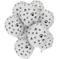 10pcs 12inch Cute Dog Paws Print Balloons White Black Latex Balloon Kids Birthday Gift Baby Shower Party Toys Home Party