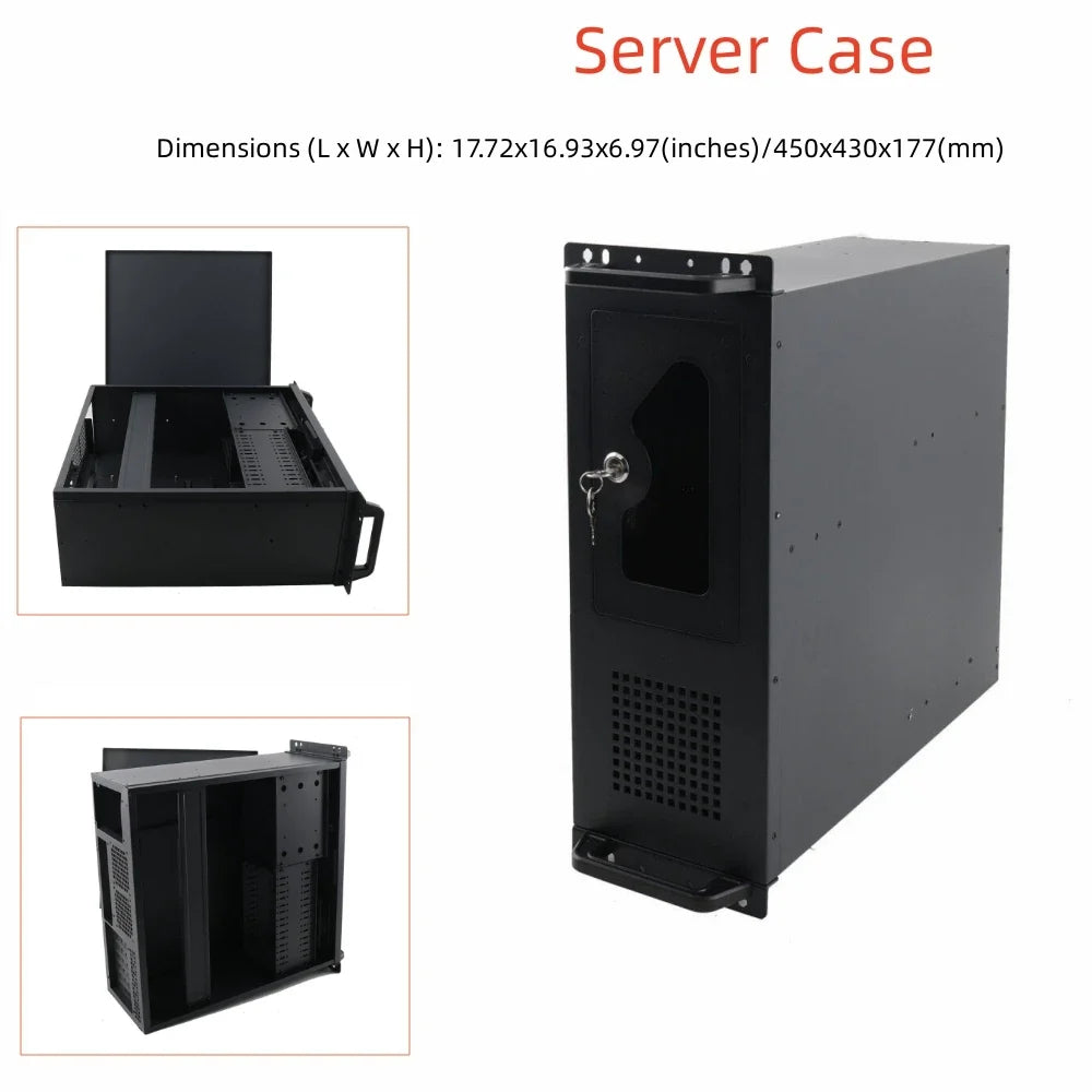 Desktop computer 4U server Industrial control workstation Main box 7 Hard disk Full tower multi-disk chassis