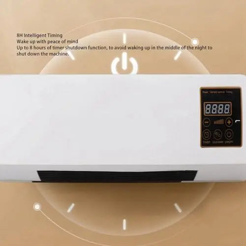 Wall Mounted Small Air Heater, Dual Use Efficient| Compact Wall Mounted Design, Wide Angle Heat Airflow, Heater for Home Office