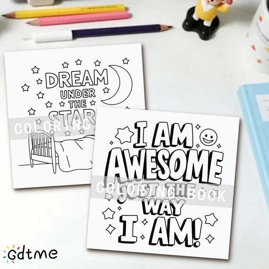 Motivational QUOTES Coloring Book For Adults And Teen Featuring Cute Cozy Daily Activities For Relaxation (Cozy Spaces Coloring)