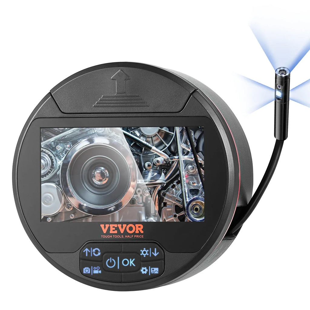 SucceBuy Triple Lens Borescope Camera - 4.3" IPS Screen, IP67 Waterproof, 16.4ft Cable