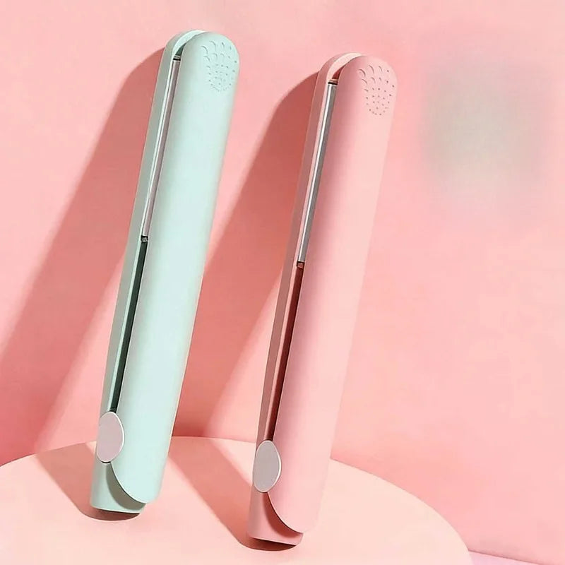 Mini Hair-Straightener Curly and Straight Hair Supplies Thermostatic Electric Ceramic Curling Iron National Standard Double Flat