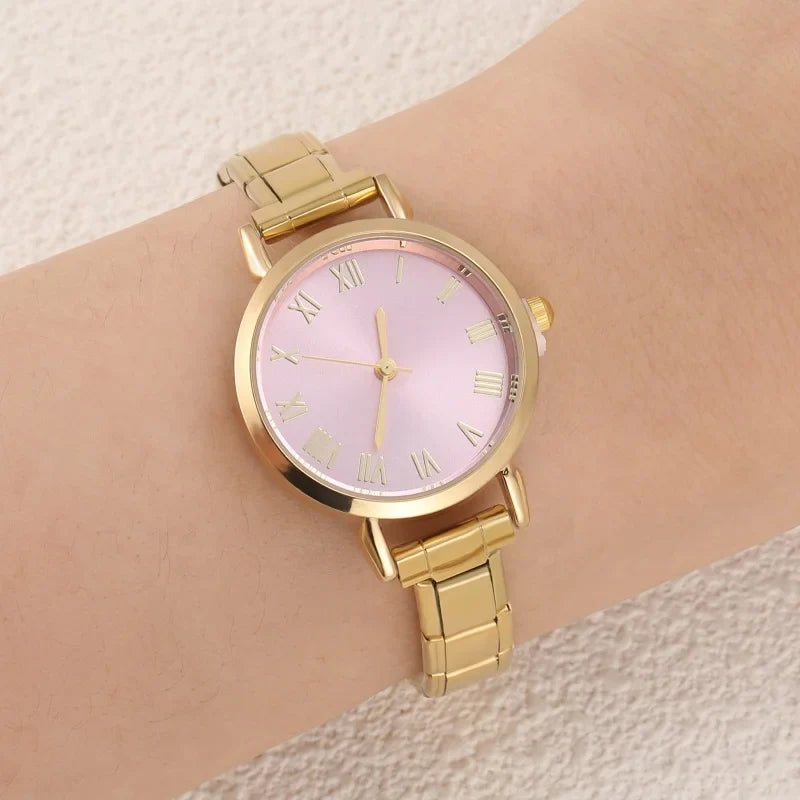 1PC High Quality Men Women's Stainless Steel Round Simple Watch Bracelet Bangle For Friend Wife Birthday Gift DIY Jewelry