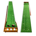 120in Putting Training Foldable Golf Putting Mat With Auto Ball Return Indoor Outdoor Professional Practice Aid For Home Office