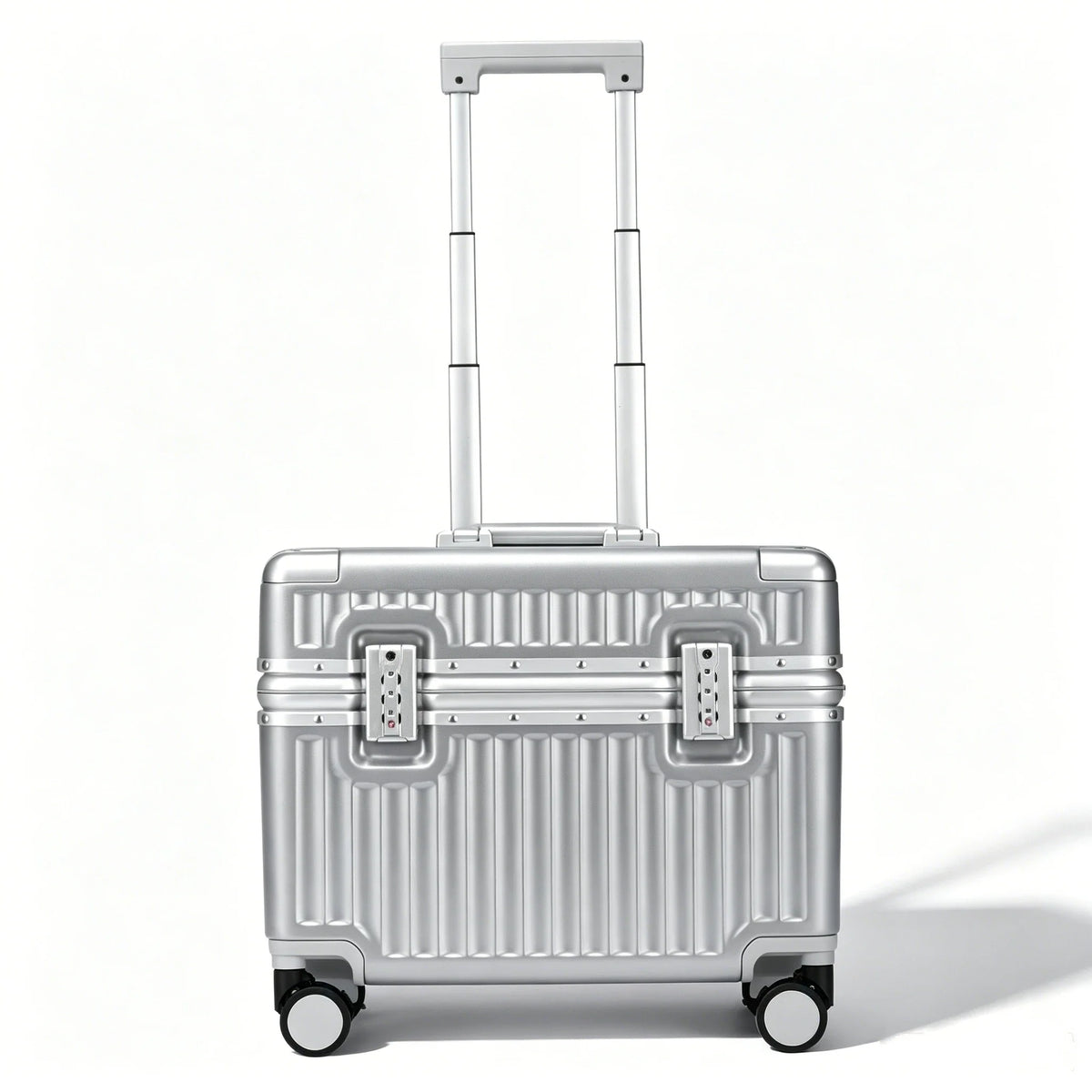 Top Opening Suitcase 18inch Boarding Carry-on Travel Photographer Rolling Luggage PC Material with Aluminum Alloy Frame TSA Lock