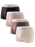 4 Pairs Men's Underwear Breathable, Comfortable and Soft High-Stretch Briefs Trendy Simple Sports Boxer Men's Briefs