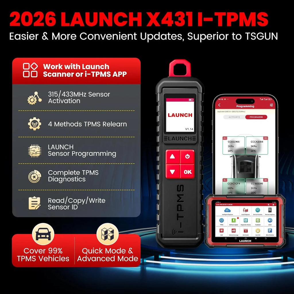 LAUNCH X431 i-TPMS Tire Pressure Diagnostic Tool