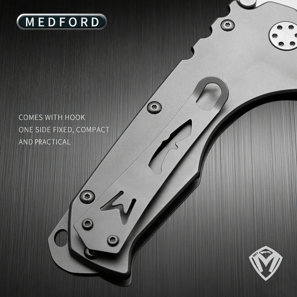 Medford - Heavy-duty Folding Knife, High-hardness D2 Blade, Portable Backpack Camping Travel Knife, Sharp Fruit Knife