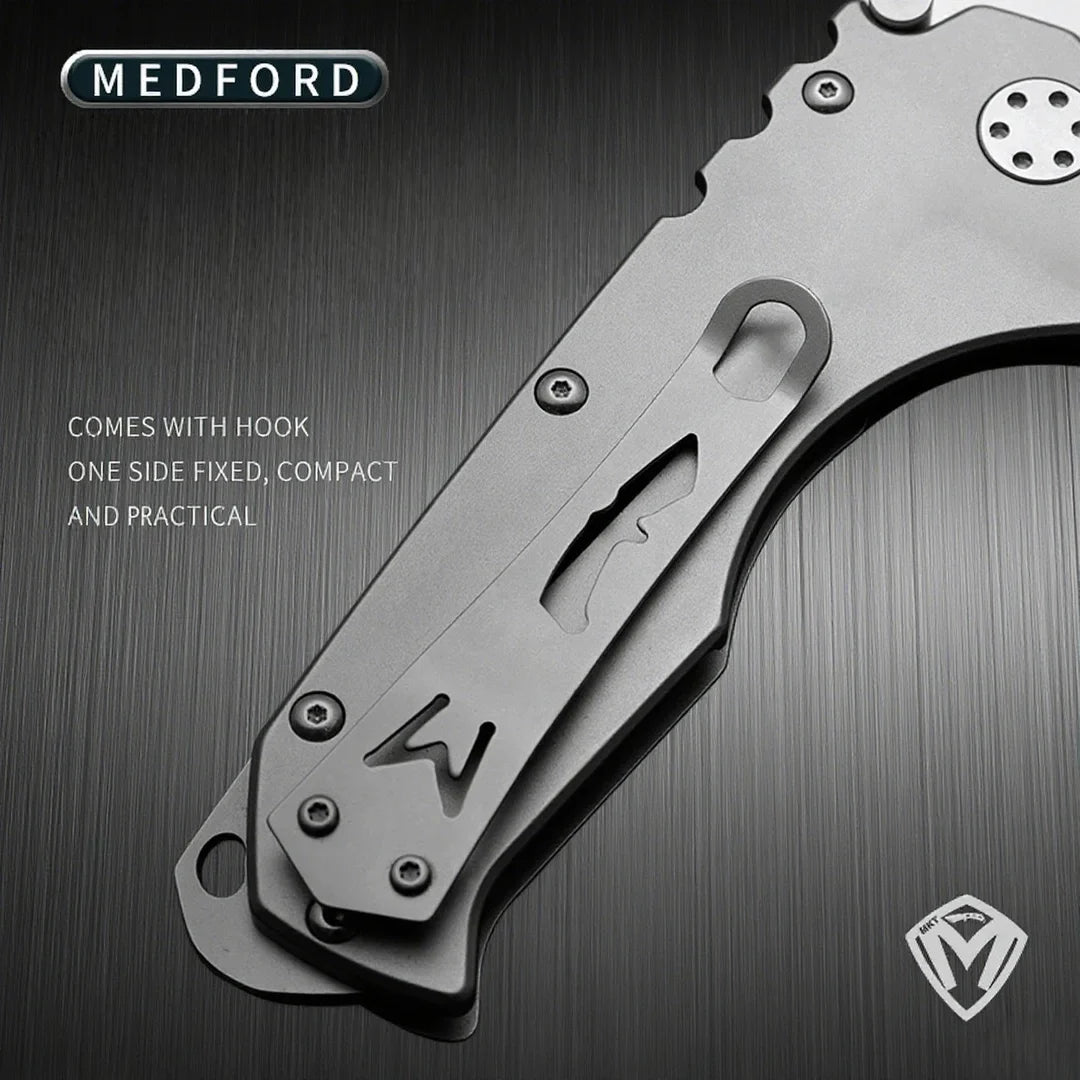 Medford - Heavy-duty Folding Knife, High-hardness D2 Blade, Portable Backpack Camping Travel Knife, Sharp Fruit Knife