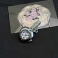 Original Hollow Heart Pocket Watch Chain Keychain Design Steampunk Clock Vintage Necklace Pendant Jewelry Watch Men Women Gift