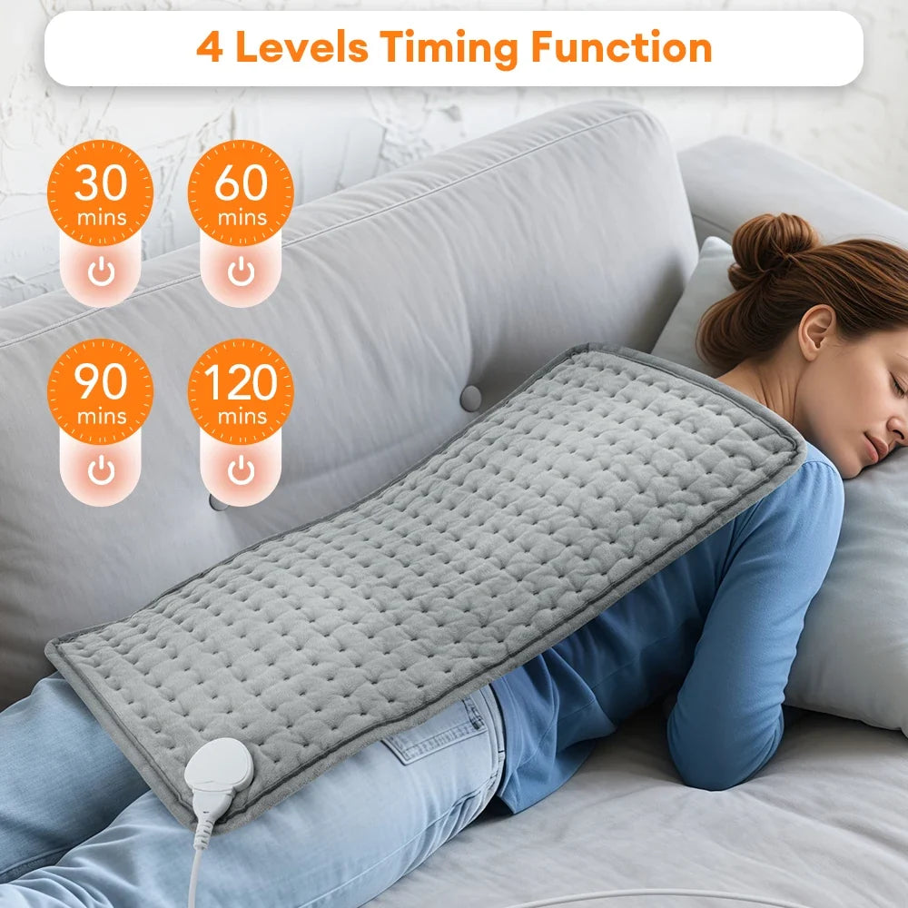 60x30CM Electric Heating Pad with 9 Levels Constant Temp 4 Modes Timer Body Warming Thermal Mat for Leg Abdomen Hand Thermal Mat