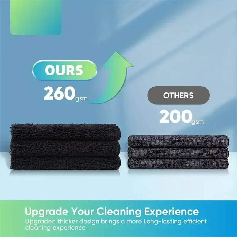 5/10/20/50pcs Microfiber Cleaning Cloth, Dishwashing Cloth Household Rag Kitchen Bathroom Cleaning Towel Durable Absorbent Towel