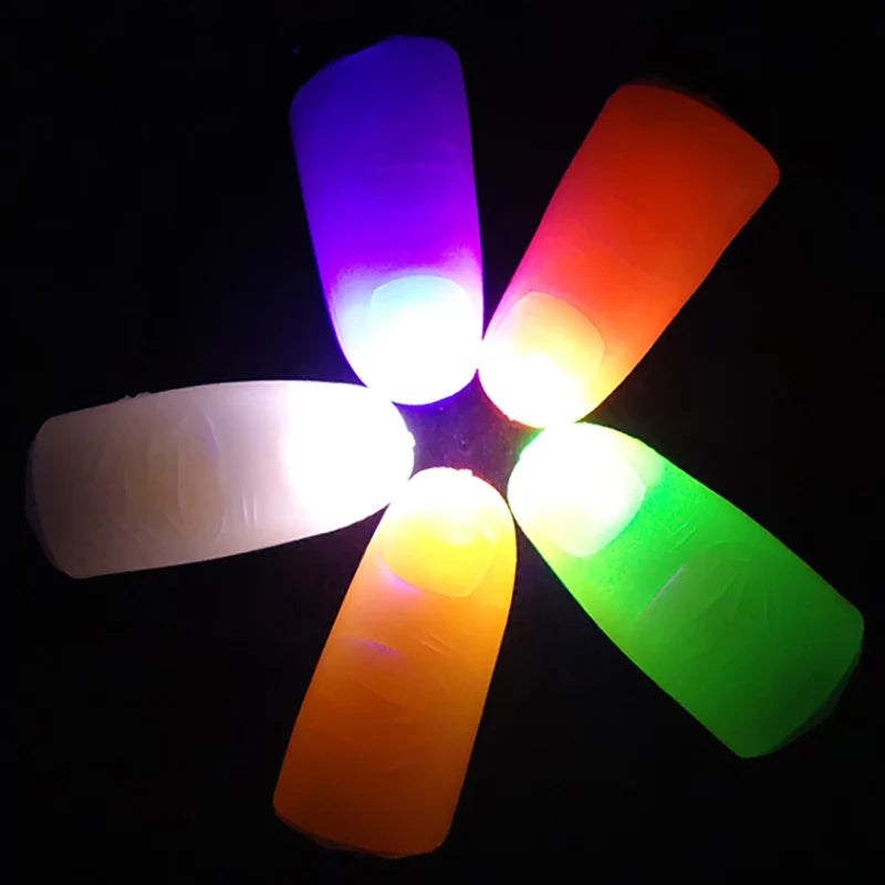 1/5pcs Luminous Thumb Glowing Props Thumb Finger Light Magic Trick Glow in the Dark Light Up Home Party Decoration