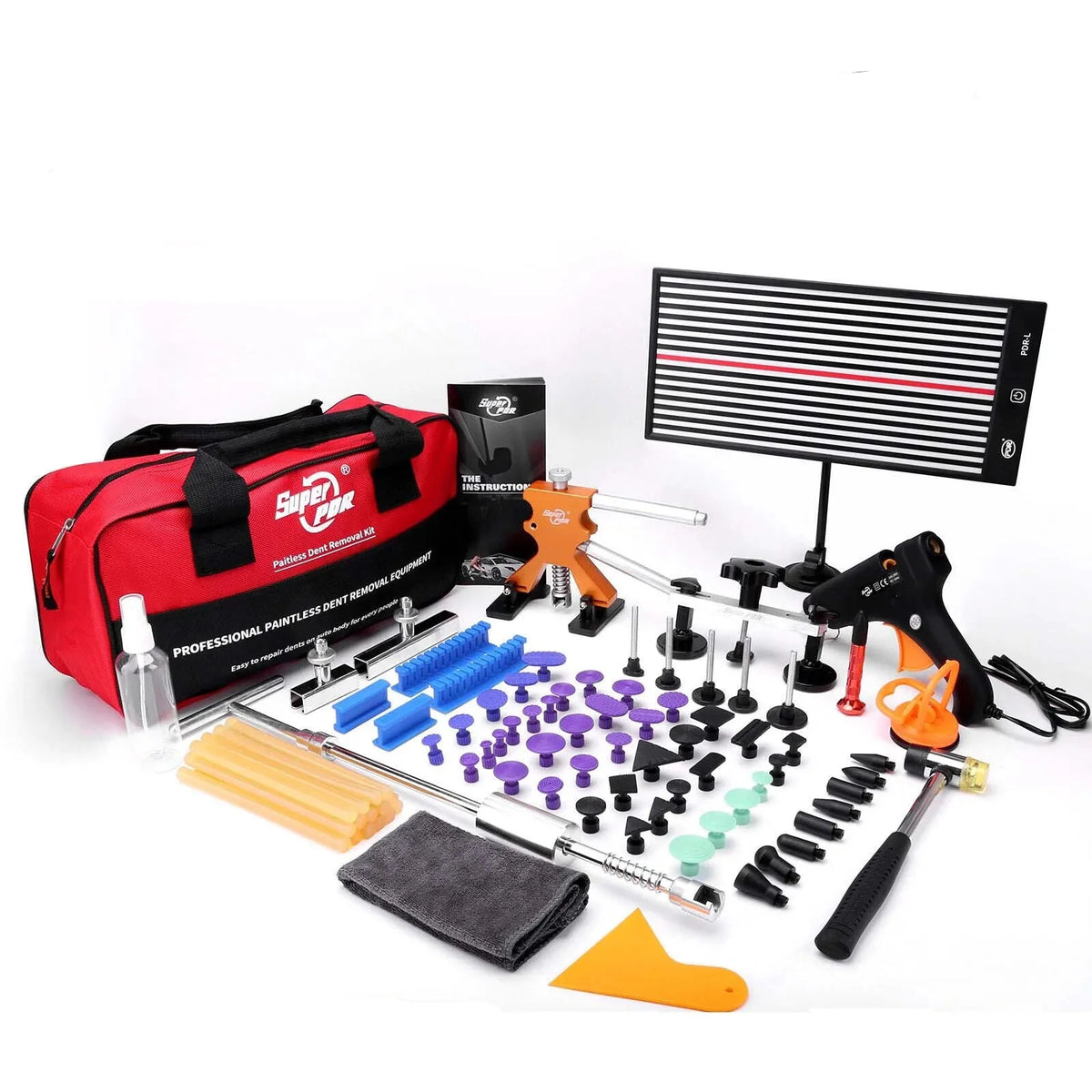 Paintless Dent Repair Pro Set with Glue Gun and Puller Tools