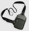 New fashion Men's Mini messenger bag with stainless steel lock small chest bag RFID anti-theft brush mobile phone shoulder bag