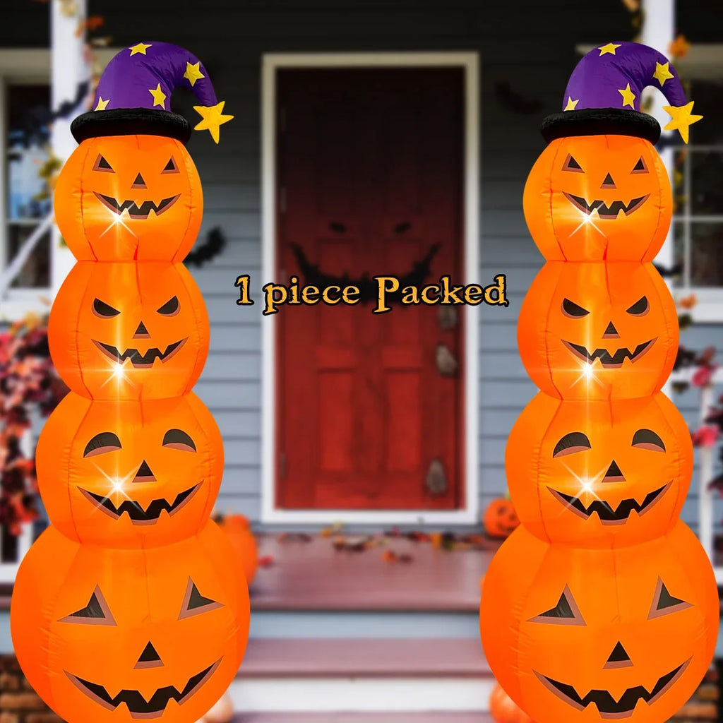 Inflatable Halloween Pumpkin Decoration - LED 4 ft Yard Display