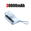 Lenovo 2026New 500000mAh 120W Super Fast Charging 4 In1 Cables Portable Power Bank Powerbank For Iphone Huawei Samsung
